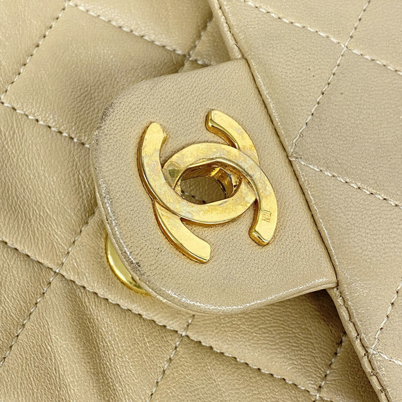 CHANEL Shoulder Bag Matelasse Chain Lambskin Beige Ladies - Picture 10 of 10